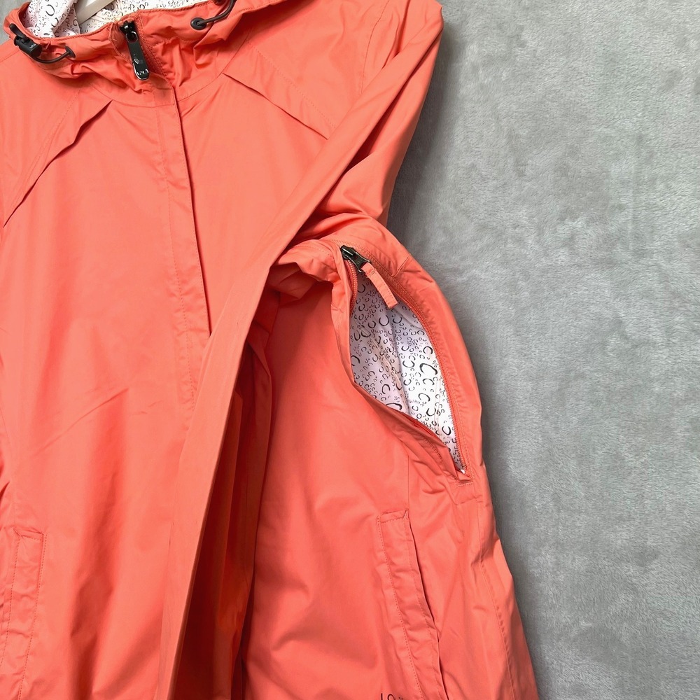 LOLE CUMULUS Hooded Rain Jacket Womens sz M Salmon - Picture 5 of 9
